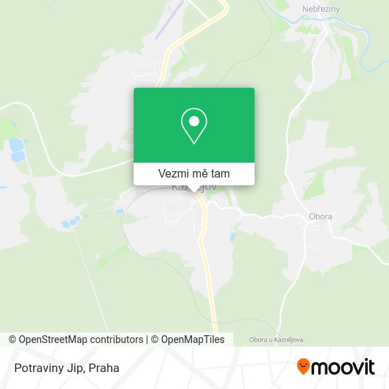 Potraviny Jip mapa