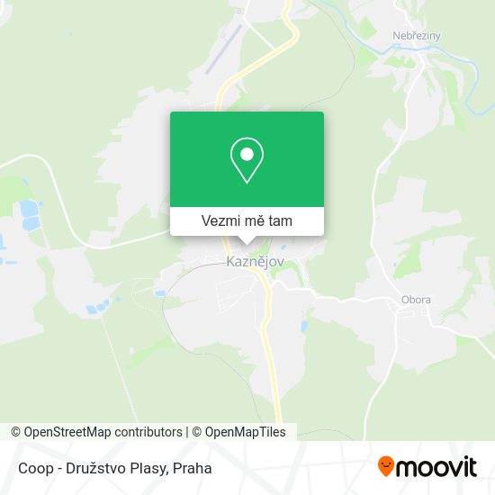 Coop - Družstvo Plasy mapa