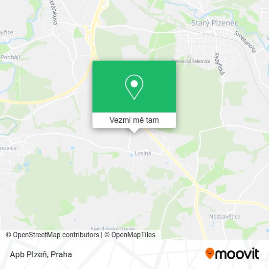 Apb Plzeň mapa