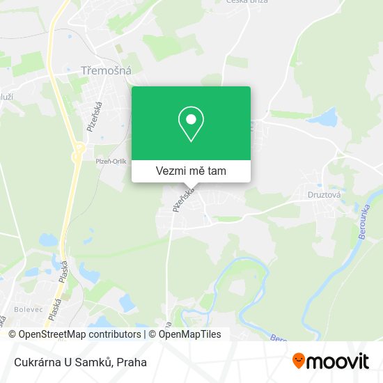 Cukrárna U Samků mapa