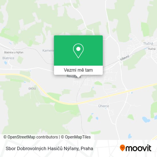 Sbor Dobrovolných Hasičů Nýřany mapa