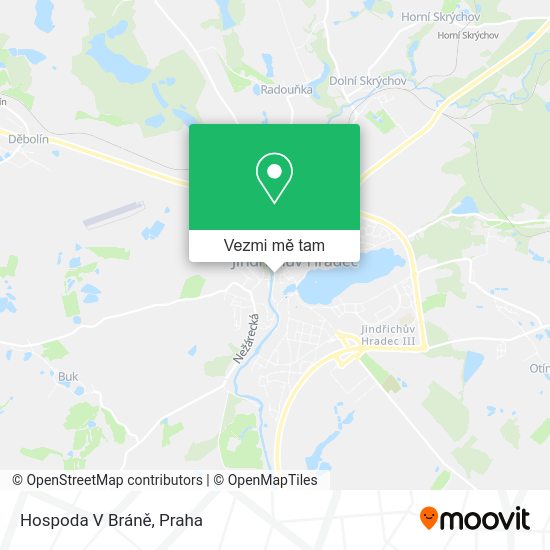 Hospoda V Bráně mapa