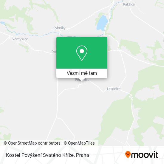 Kostel Povýšení Svatého Kříže mapa
