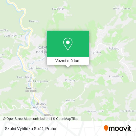 Skalní Vyhlídka Stráž mapa