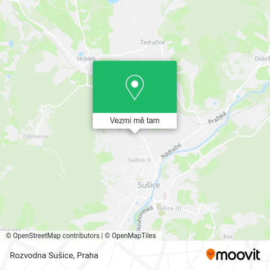 Rozvodna Sušice mapa