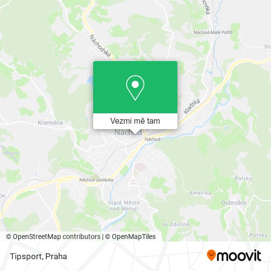 Tipsport mapa