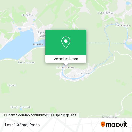 Lesní Krčma mapa