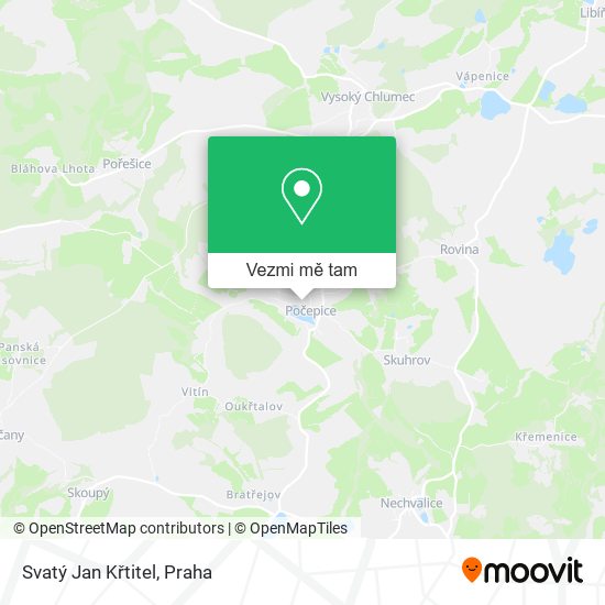 Svatý Jan Křtitel mapa