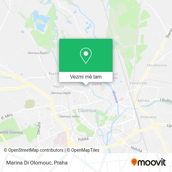 Marina Di Olomouc mapa