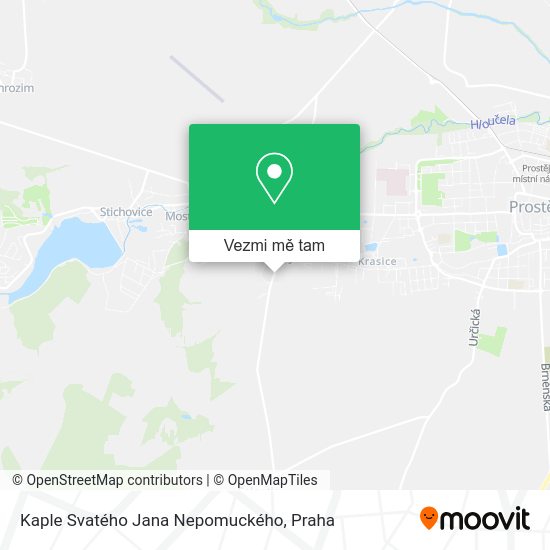 Kaple Svatého Jana Nepomuckého mapa