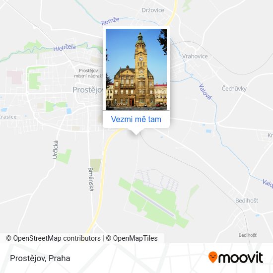 Prostějov mapa