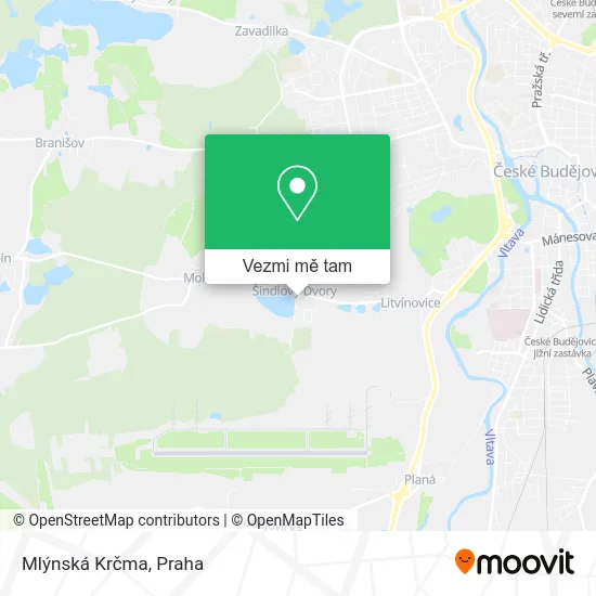 Mlýnská Krčma mapa