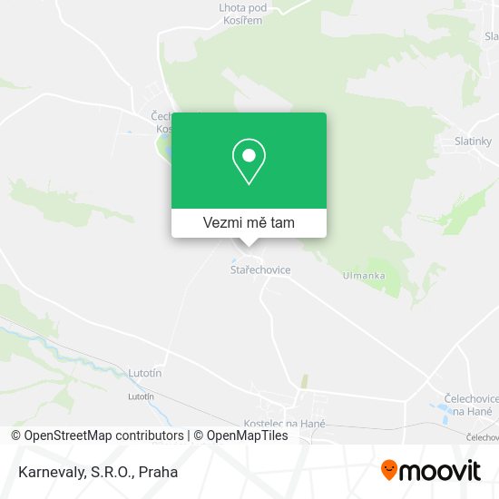 Karnevaly, S.R.O. mapa