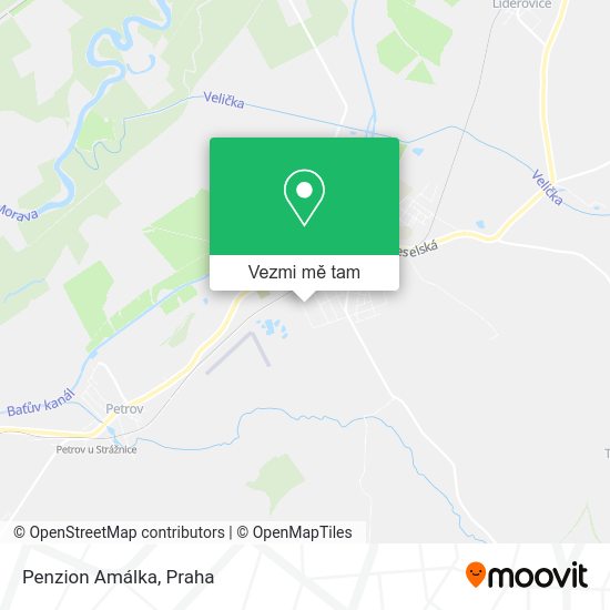 Penzion Amálka mapa