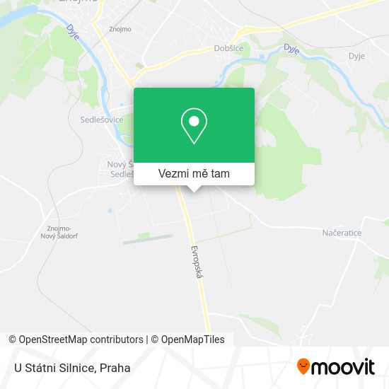 U Státni Silnice mapa