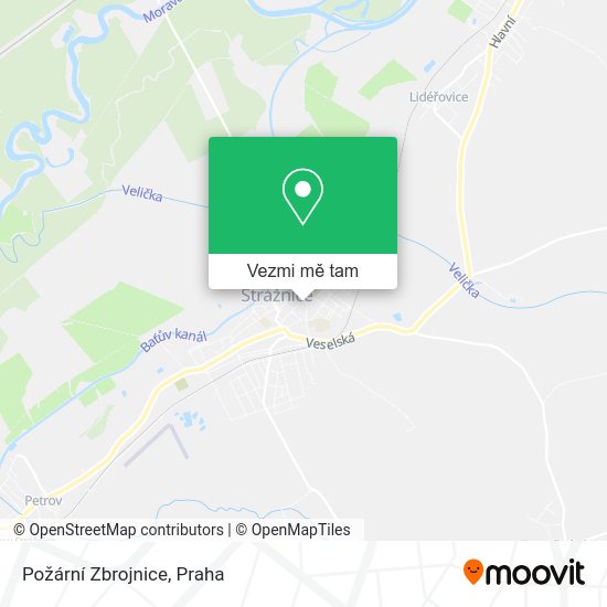 Požární Zbrojnice mapa
