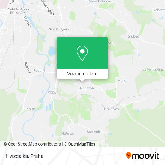 Hvízdalka mapa