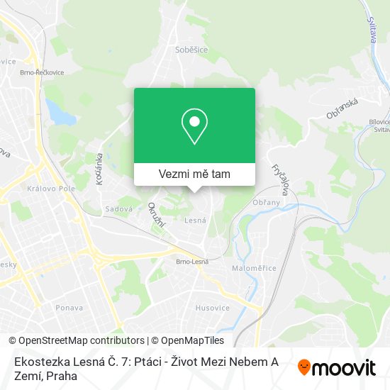 Ekostezka Lesná Č. 7: Ptáci - Život Mezi Nebem A Zemí mapa