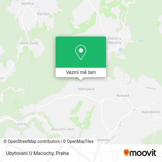 Ubytovani U Macochy mapa