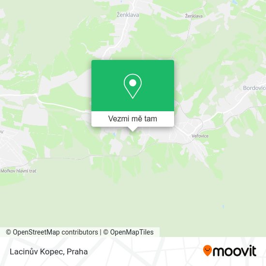 Lacinův Kopec mapa