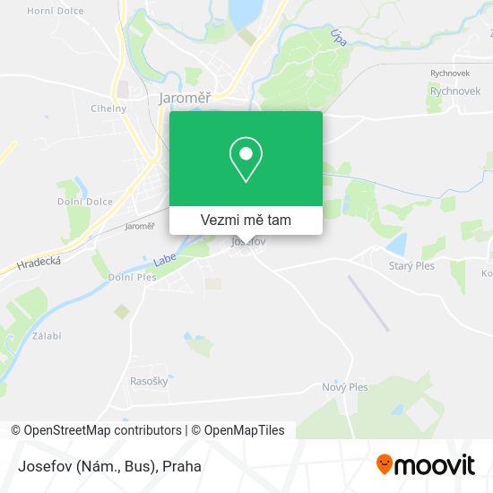 Josefov (Nám., Bus) mapa