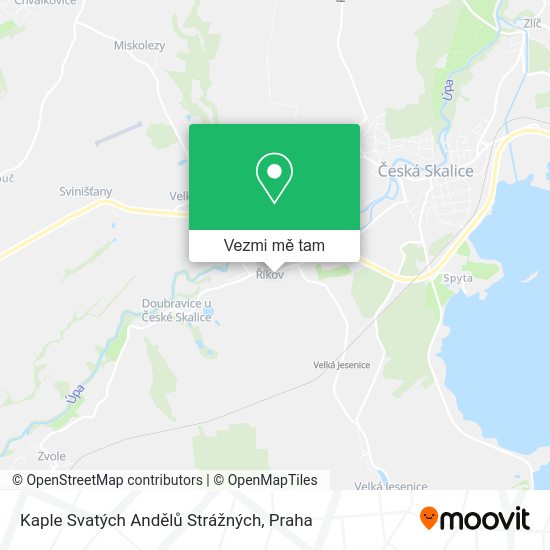 Kaple Svatých Andělů Strážných mapa