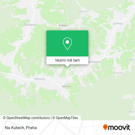 Na Kútech mapa