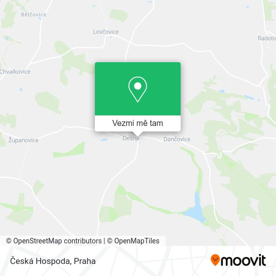 Česká Hospoda mapa