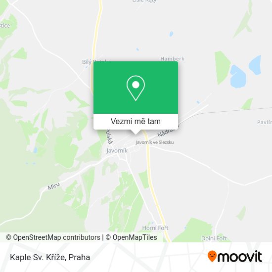 Kaple Sv. Kříže mapa