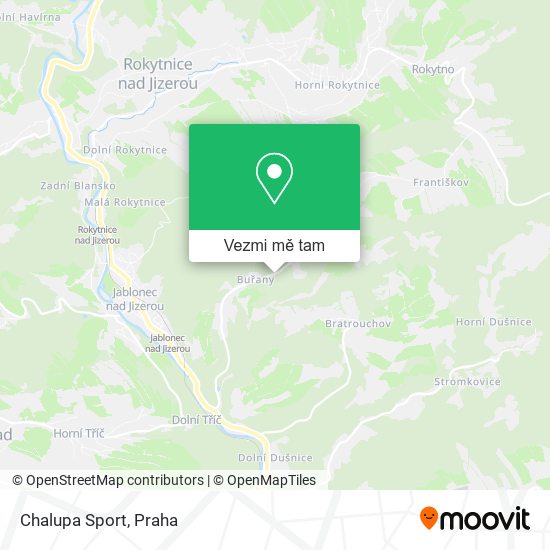 Chalupa Sport mapa