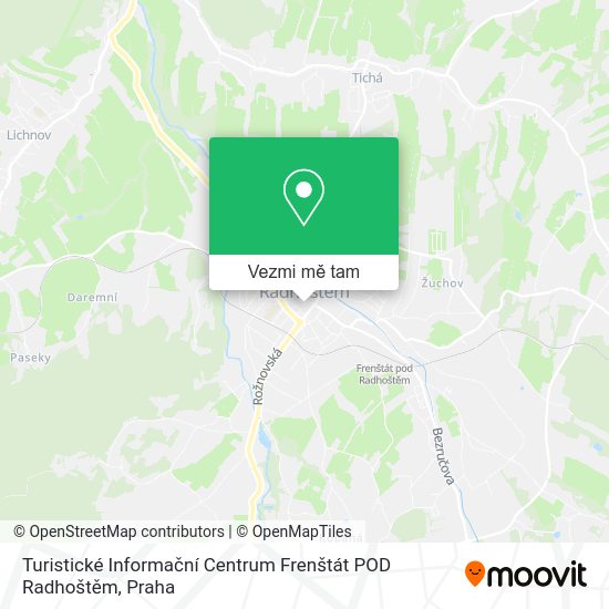 Turistické Informační Centrum Frenštát POD Radhoštěm mapa