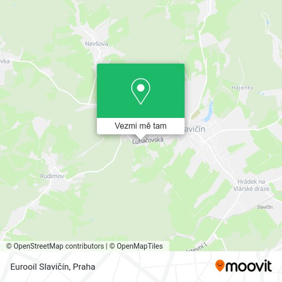 Eurooil Slavičín mapa