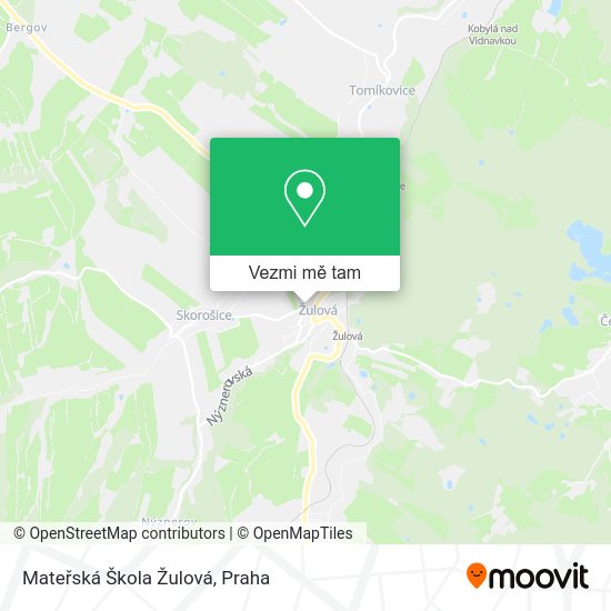 Mateřská Škola Žulová mapa
