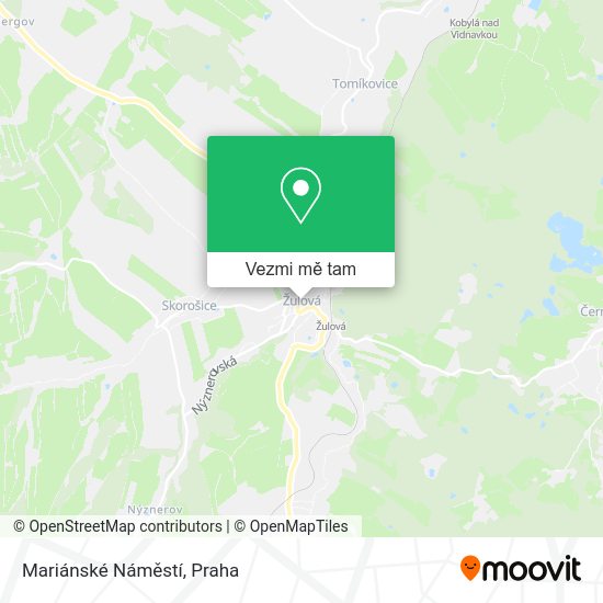 Mariánské Náměstí mapa