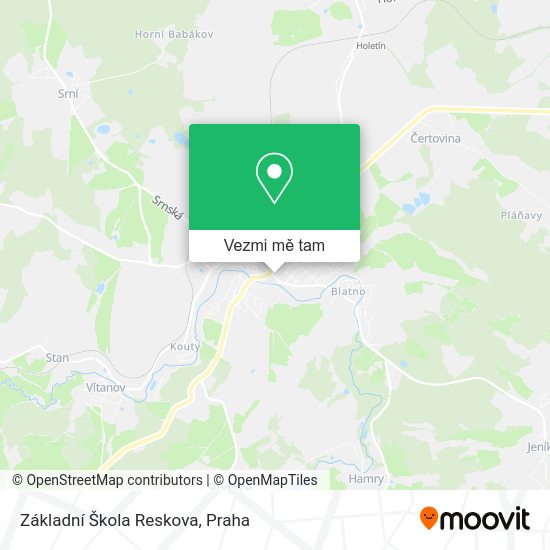 Základní Škola Reskova mapa