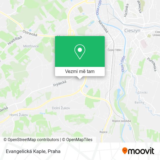 Evangelická Kaple mapa