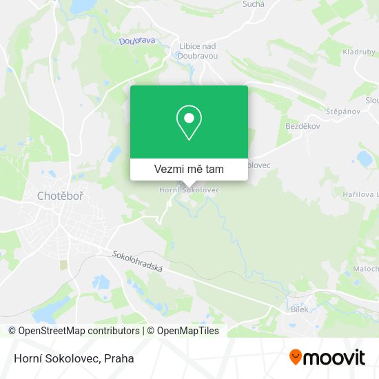 Horní Sokolovec mapa