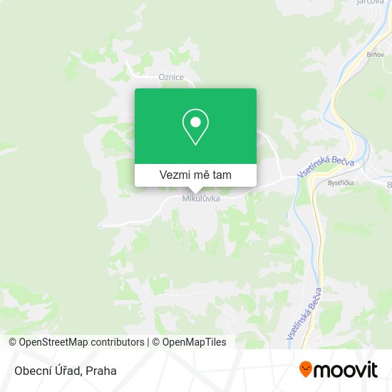 Obecní Úřad mapa