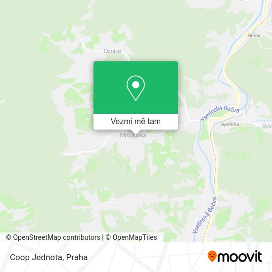 Coop Jednota mapa