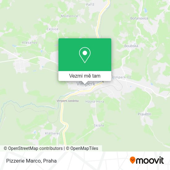 Pizzerie Marco mapa