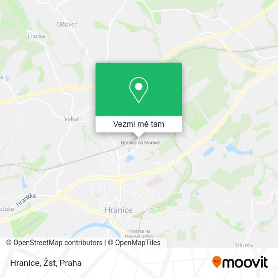 Hranice, Žst mapa