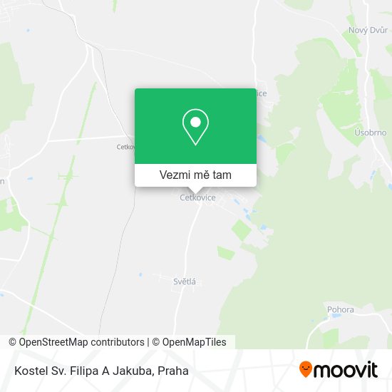 Kostel Sv. Filipa A Jakuba mapa