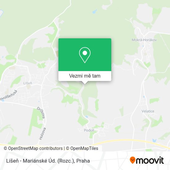 Líšeň - Mariánské Úd. (Rozc.) mapa