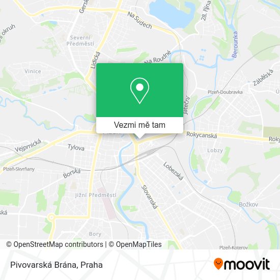 Pivovarská Brána mapa