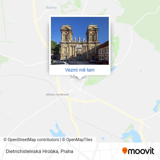 Dietrichsteinská Hrobka mapa