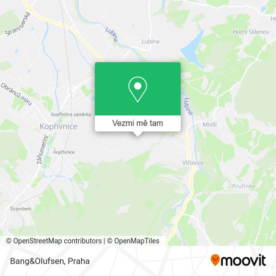 Bang&Olufsen mapa