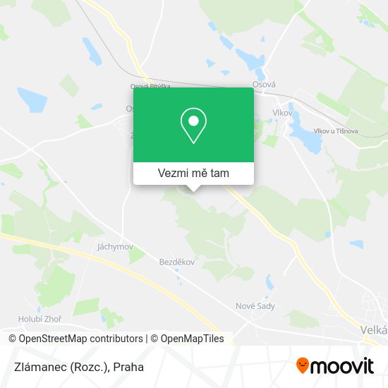 Zlámanec (Rozc.) mapa