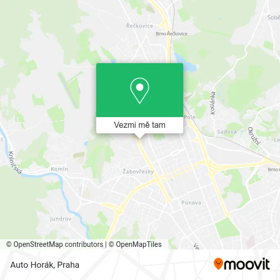 Auto Horák mapa