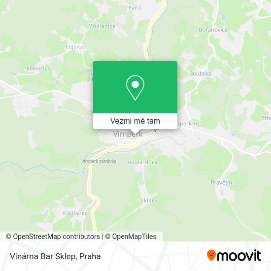 Vinárna Bar Sklep mapa