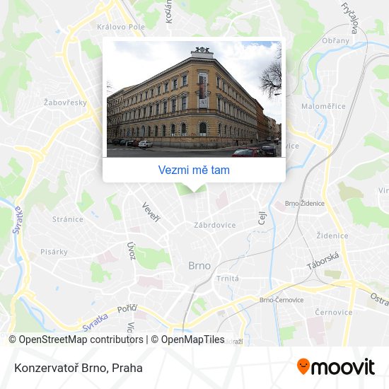 Konzervatoř Brno mapa